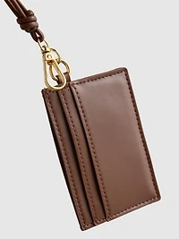 Initial Card Holder Keychain