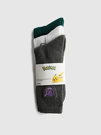 3pk Pokémon Crew Socks