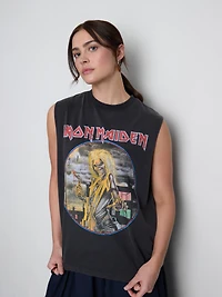 Iron Maiden Cotton Graphic Tank Top