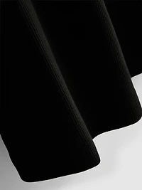 Cotton Rich Ribbed Long Sleeve Top