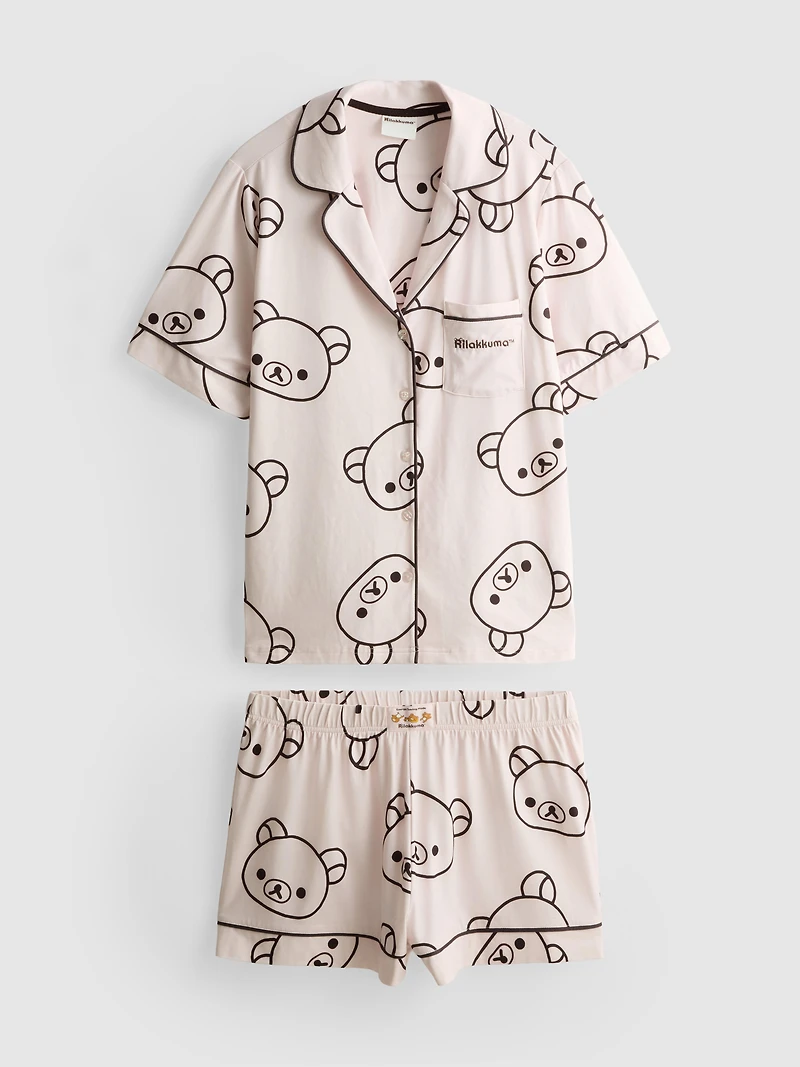Rilakkuma Shorty Boyfriend Pajamas