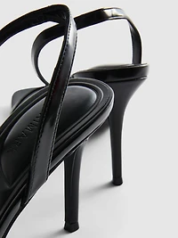 Patent Strappy Heeled Sandals