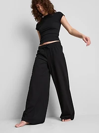Mid-Rise Cotton Rich Straight Leg Pants