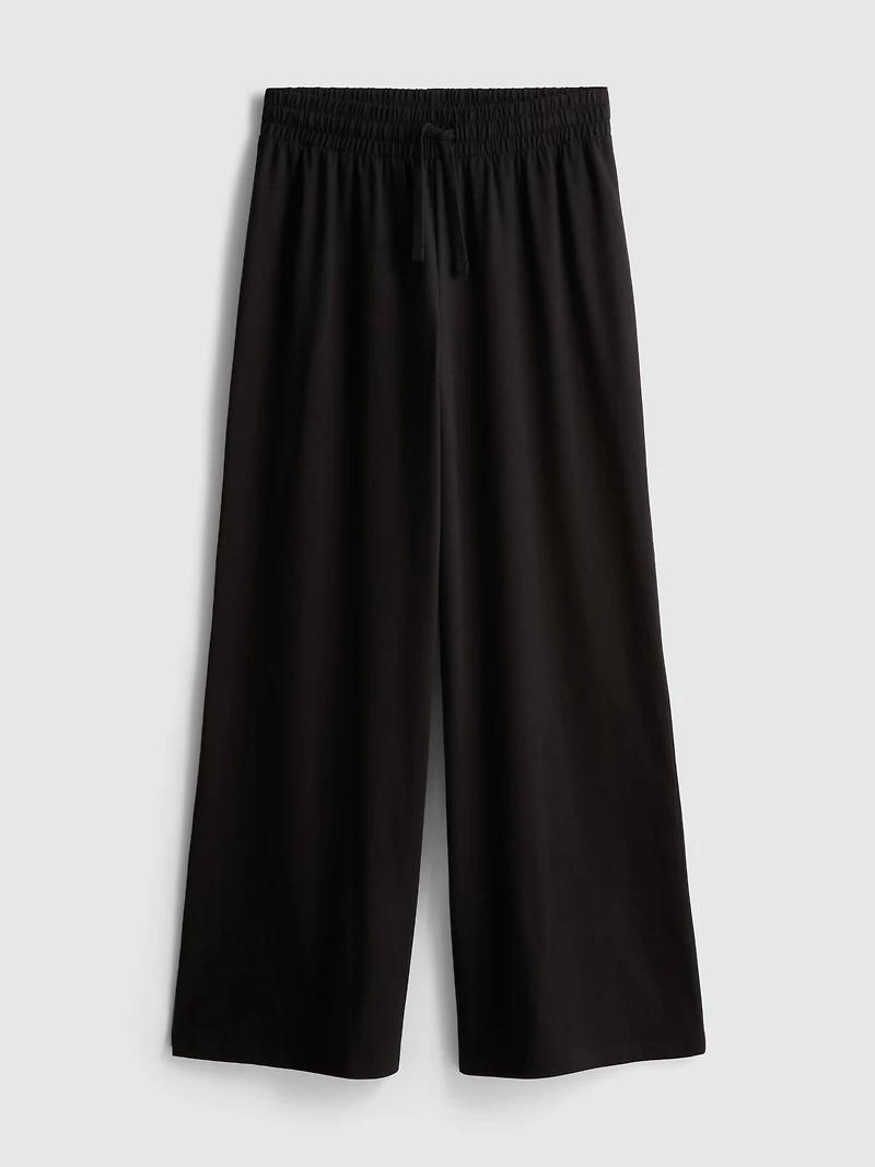 Mid-Rise Cotton Rich Straight Leg Pants