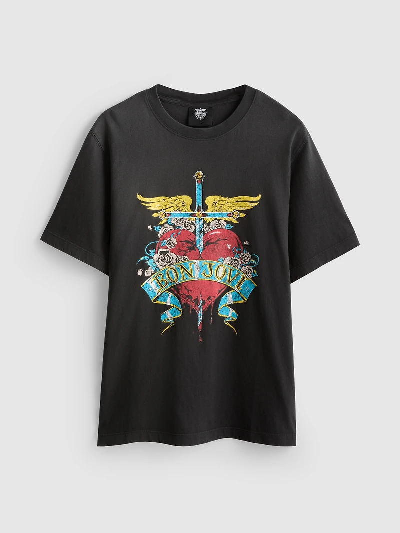 Bon Jovi Cotton Graphic Tour Tee