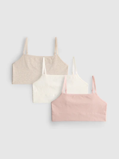 7-15yrs | 3pk Squareneck Cropped Tops