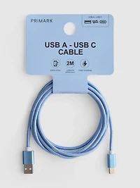 2m USB A To USB C Cable