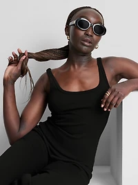 Cotton Rich Ribbed Tank Top