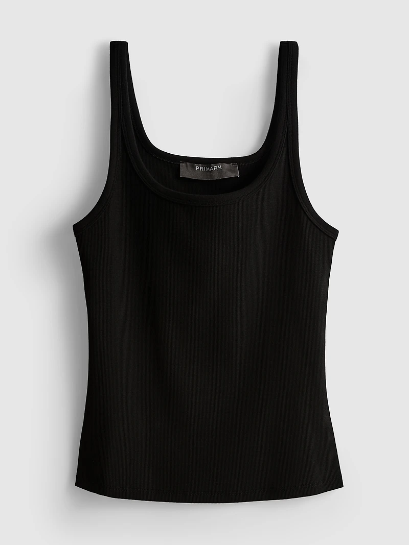 Cotton Rich Ribbed Tank Top