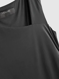 Ruched-Side Asymmetrical Tank Top