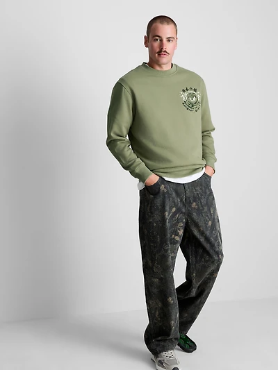 Cotton-Blend Dragon Sweatshirt