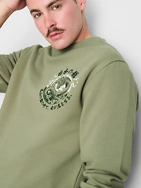 Cotton-Blend Dragon Sweatshirt