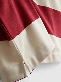 Cotton Blend Striped Rugby Shirt