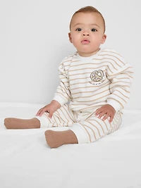 0-18mths | Cotton Rich Pretzel Sweatshirt and Joggers Set