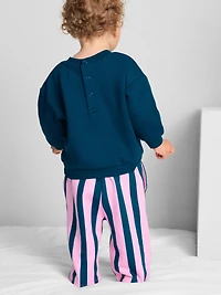 0-18mths | Cotton-Rich Sweatshirt and Pants Newborn Set
