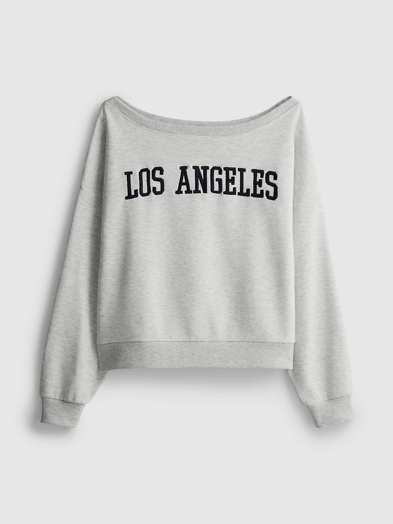 The Primark Scene | Slogan Off-Shoulder Sweatshirt