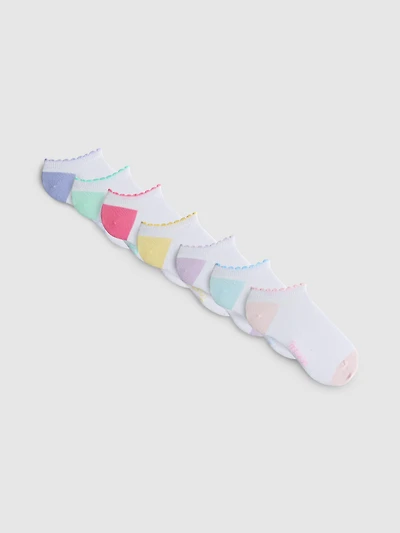 7pk Cotton Rich Days of the Week Sneaker Socks