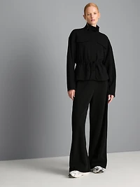 Modal Blend Cinched Track Top