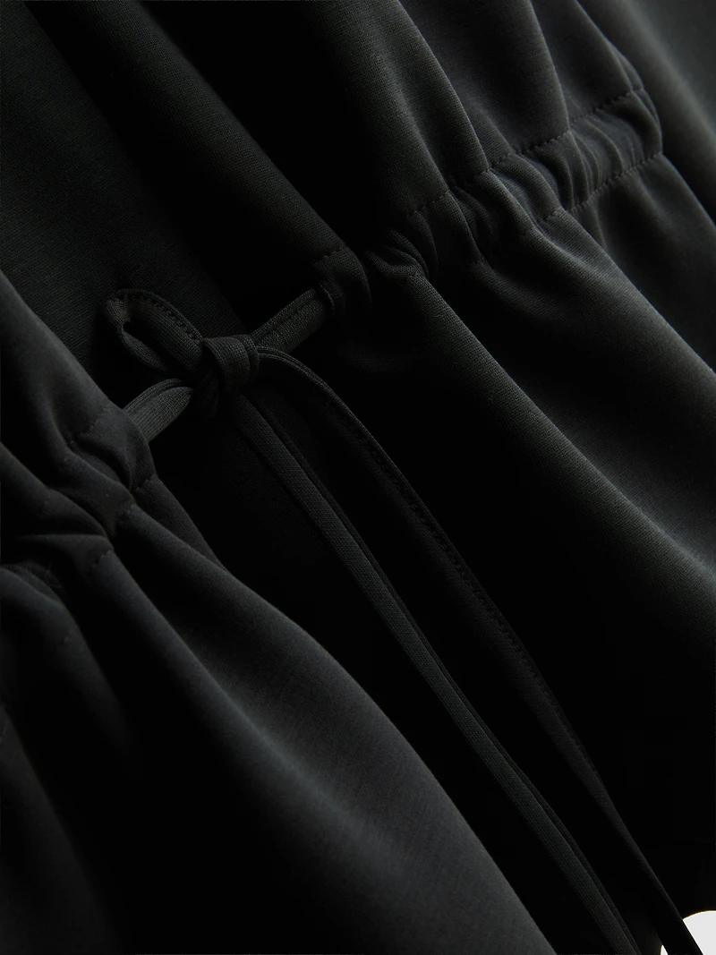 Modal Blend Cinched Track Top