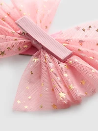 Star Tulle Bow Hair Clip