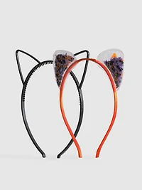 2pk Cat Ear Headbands