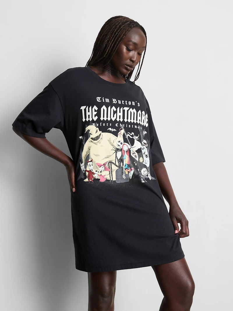 Disney Tim Burton's The Nightmare Before Christmas Oversized Graphic Nightshirt