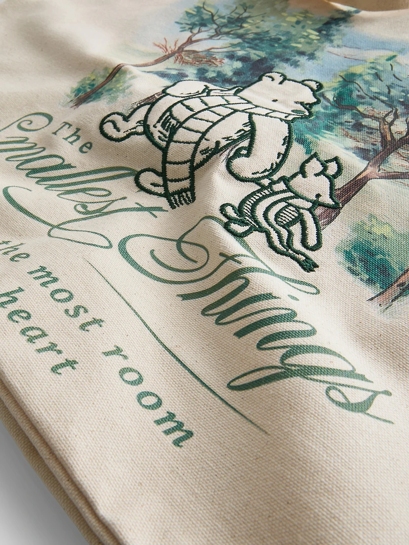 Disney’s Winnie the Pooh Slogan Tote Bag