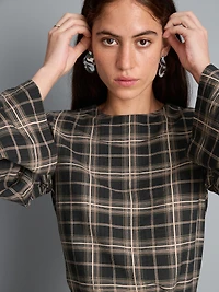 Relaxed Bell-Sleeve Blouse