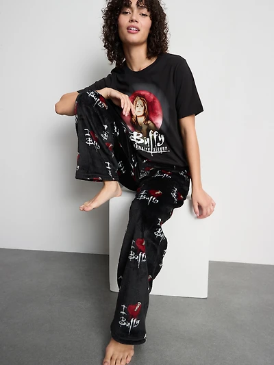 Buffy The Vampire Slayer Plush Pajama Bottoms