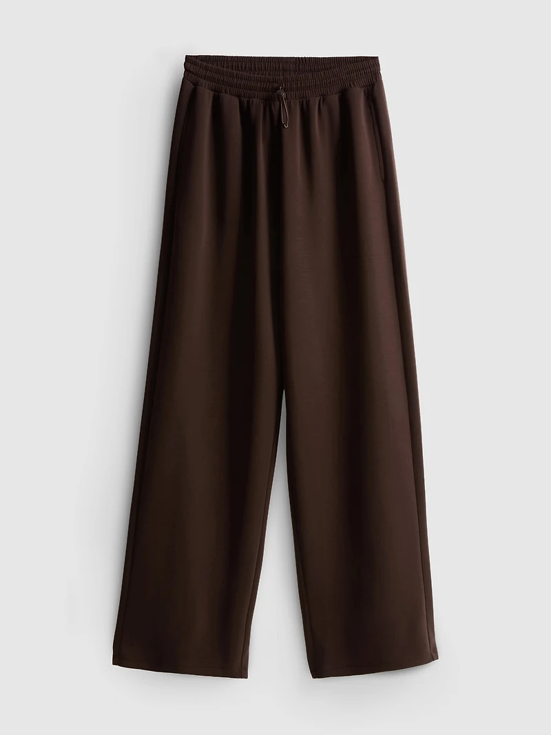 Modal Blend Wide Leg Joggers