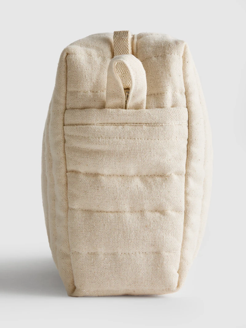 Initial Canvas Toiletry Bag