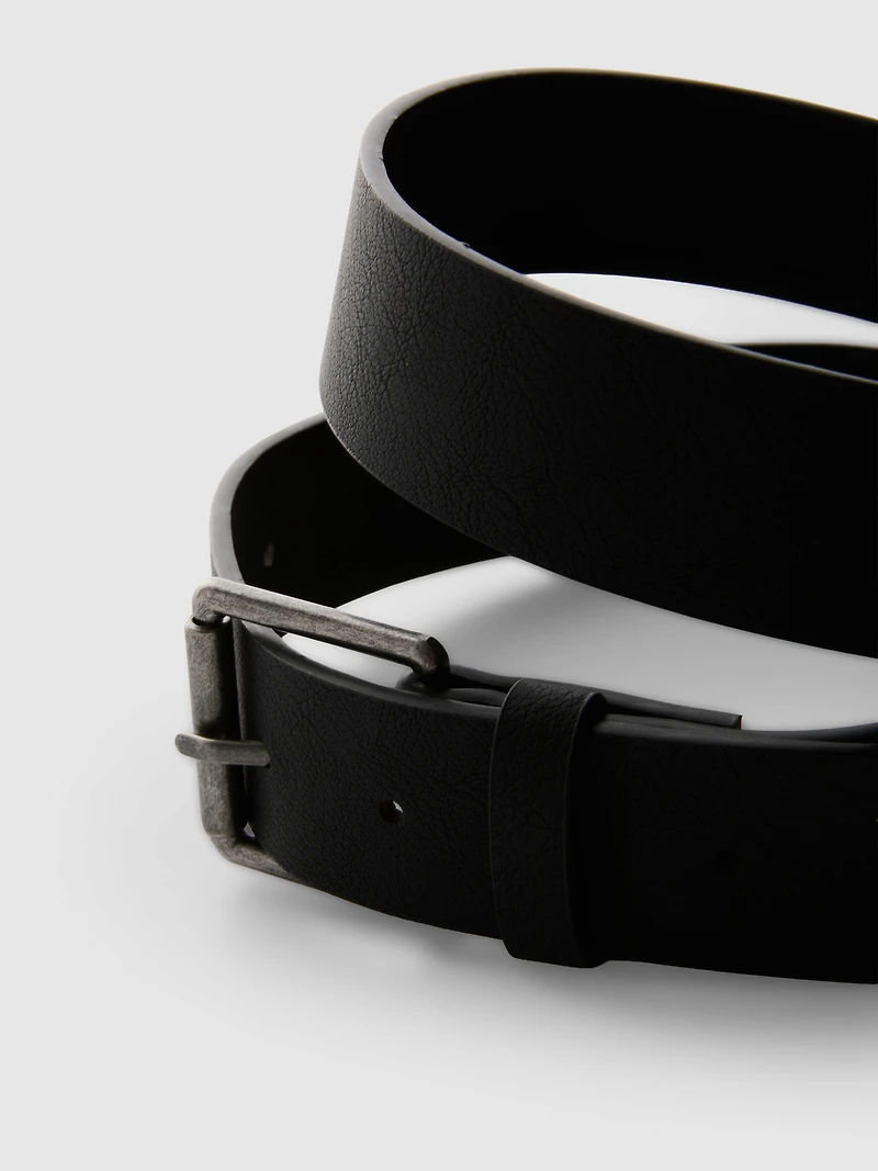 2-Pack Textured Belts