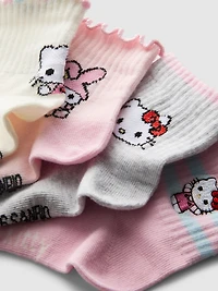 4pk Hello Kitty Quarter Socks