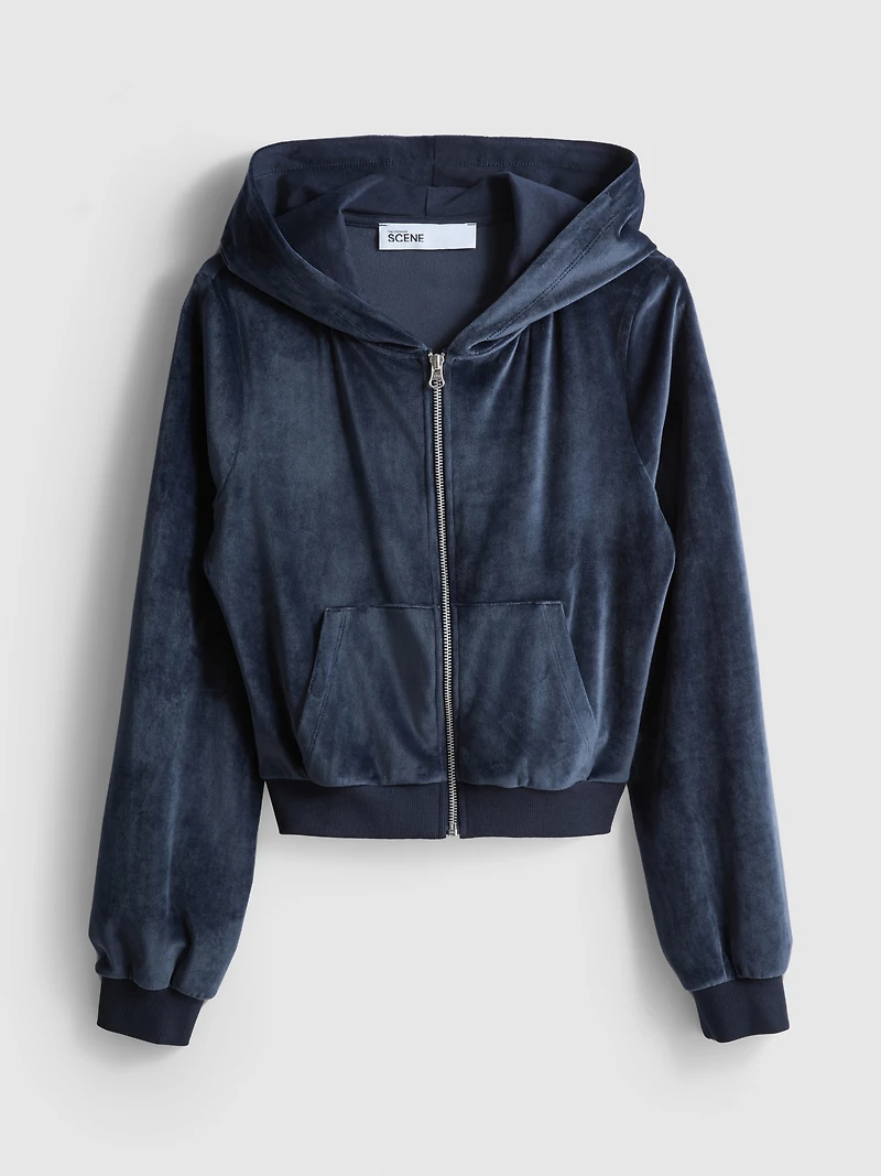 The Primark Scene | Cropped Velour Hoodie