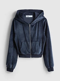 The Primark Scene | Cropped Velour Hoodie