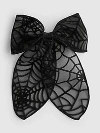 Halloween Spiderweb Bow Hair Clip