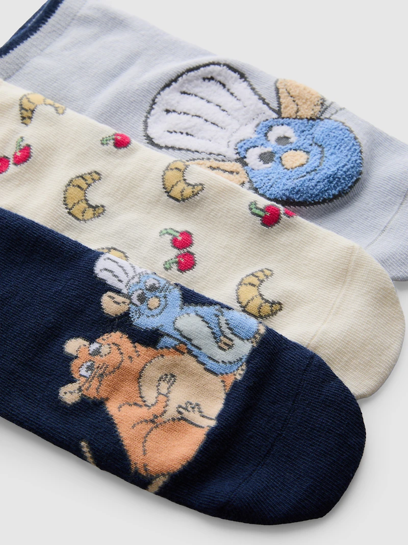 3pk Disney Pixar's Ratatouille Cotton Rich Socks