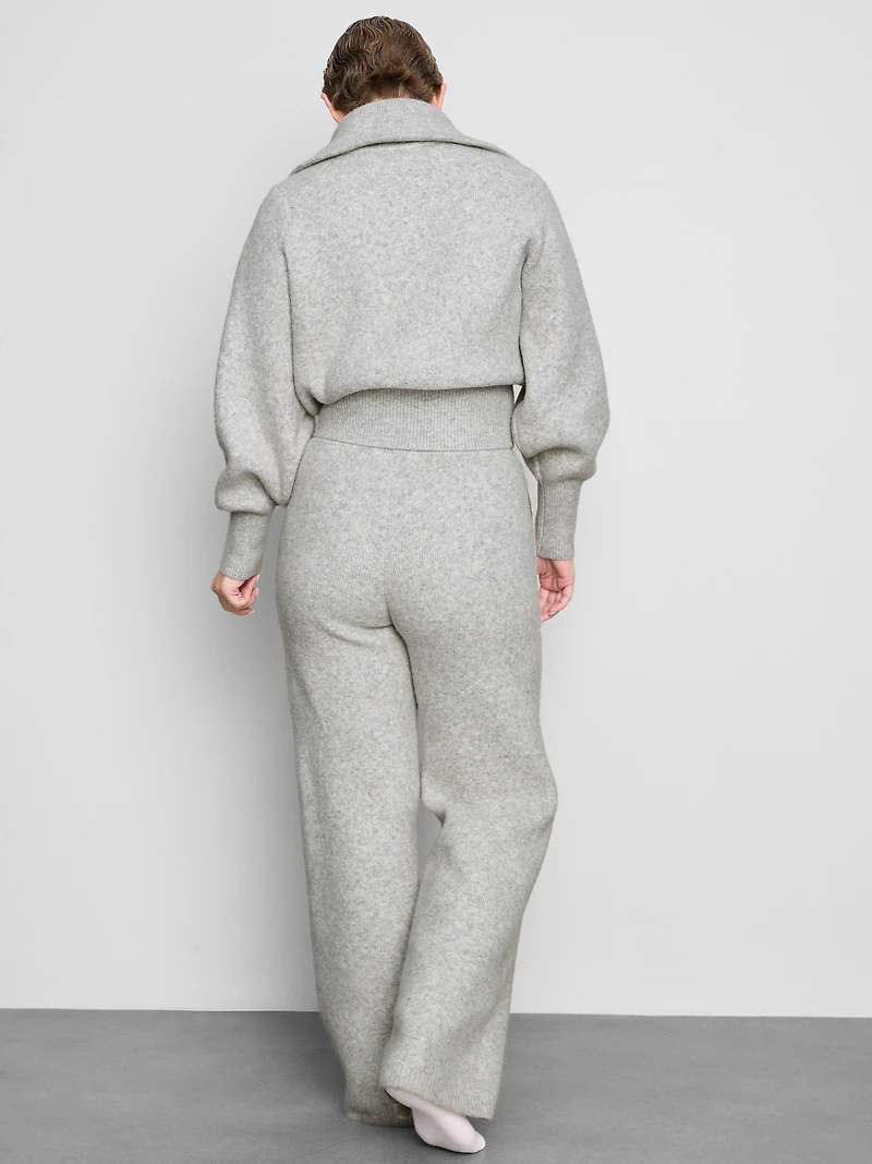 Knitted Wide Leg Pants