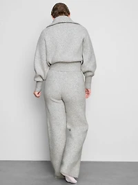 Knitted Wide Leg Pants