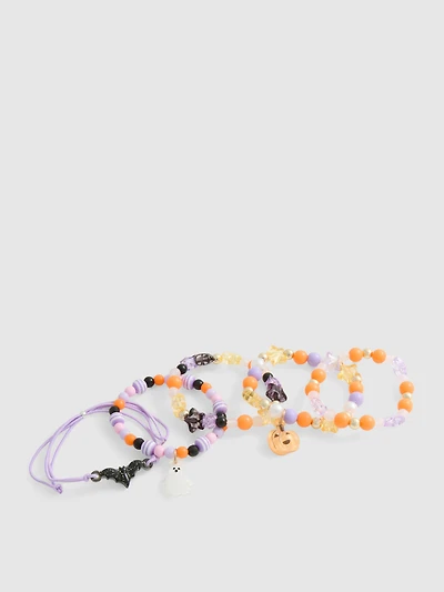 5pk Halloween Charm Bracelets