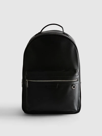 Textured Zip Backpack