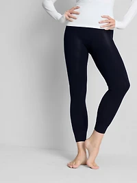 1pk Heat IQ Navy Velvet Plush Leggings