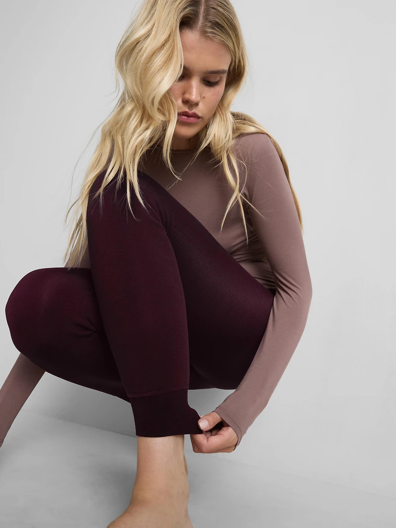 1pk Heat IQ Velvet Plush Leggings