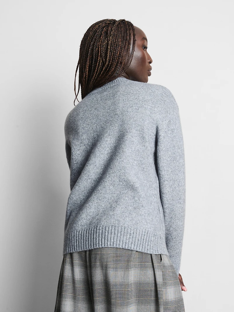 Cable Knit Crew Neck Sweater