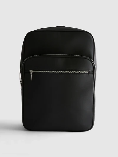 The Edit Textured Zip Backpack