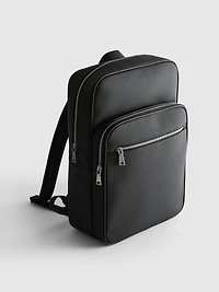 The Edit Textured Zip Backpack