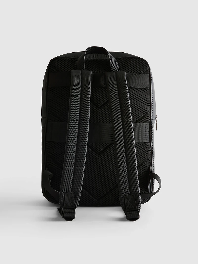 The Edit Textured Zip Backpack