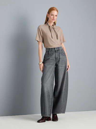 Tie-Neck Tee