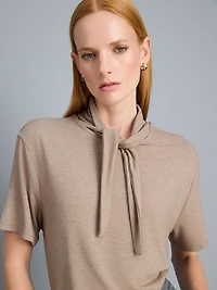 Tie-Neck Tee