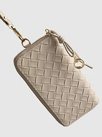 Woven Zip-Around Wallet